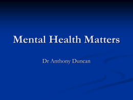 Mental Health Matter - Asia Pacific Coroners Society
