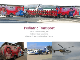 Pediatric Transport Medicine