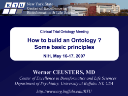 Werner Ceusters - Buffalo Ontology Site