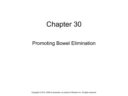 30 bowel elimination