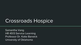 Samantha Vang, Crossroads Hospice-Blog