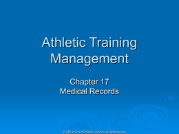 Chapter 8 Medical Records - McGraw Hill Higher Education