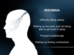 insomnia - Braincoremembers.com