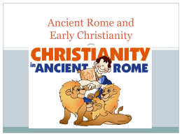 Ancient Rome and Early Christianity