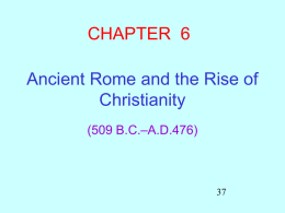 Chapter 6 Roman Empire PowerPoint
