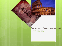 Roman Food-Casey Early