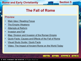 Rome and Early Christianity Section 5