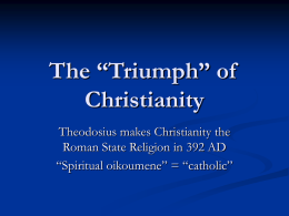“Triumph” of Christianity