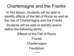 Charlemagne and the Franks - White Plains Public Schools