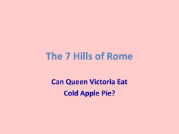 Chapter 1 The 7 hills of Rome