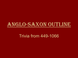 Anglo-SaxonOutline