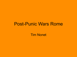 Post-Punic Wars Rome - School District of Clayton