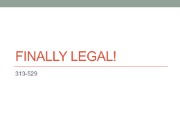 Finally Legal!
