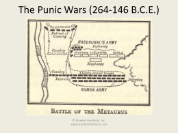 Ancient Rome and the Punic Wars (264