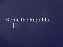 Rome the Republic