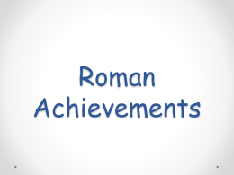 Roman Achievements - Phillipsburg School District