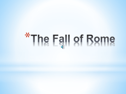 The Fall of Rome - Vancouver School Board