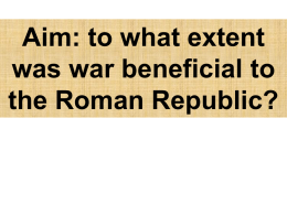 Aim: To what extent did the Roman Empire have an impact on