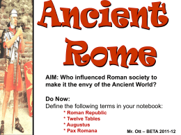 Ancient Rome - Regents Review