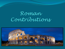 Roman Contributions - Hale Charter Academy