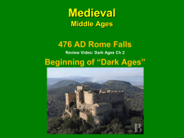 Medieval Middle Ages - Cleveland High School