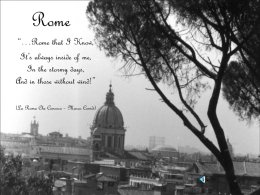 Rome : the Eternal City