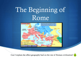 The Beginning of Rome - Rutherford County Schools