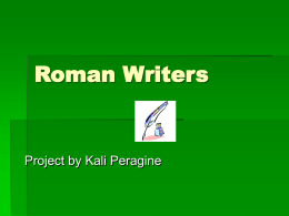 Roman Writers