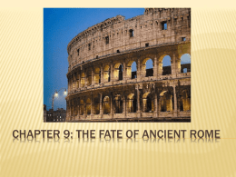 Chapter 9: The Fate of Ancient Rome