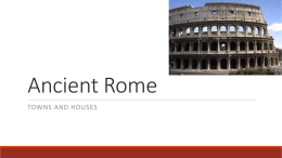 Ancient Rome - Colaiste Muire Learning Hub