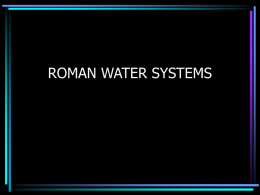 ROMAN WATER SYSTEMS