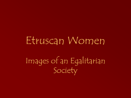 Etruscan Women - People Server at UNCW