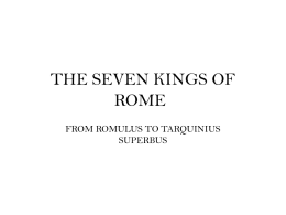 THE SEVEN KINGS OF ROME