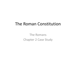The Roman Constitution