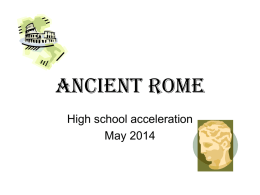 Ancient Rome - Thomas County Schools