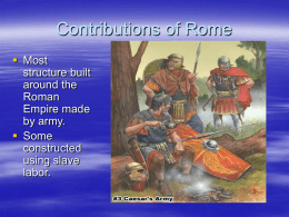 Roman Achievements