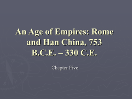 Notes: Rome and Han China