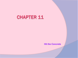 Chapter 11 Hit the Concrete