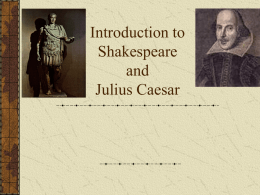 Introduction to Shakespeare