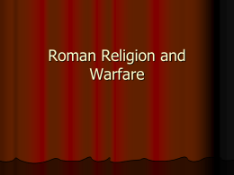 Roman Religion and Warfare