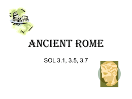Ancient Rome - Salem City Schools