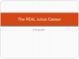 "real" story of Caesar