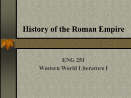 History of the Roman Empire