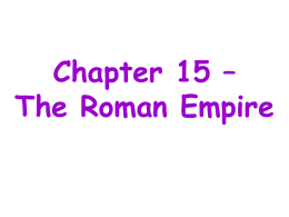 Chapter 15 (Roman Empire)