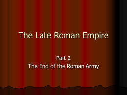 Final Late Roman Army - Nipissing University Word