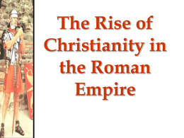 Rise of Christianity - HRSBSTAFF Home Page