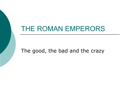 the roman emperors - Riverdale Middle School