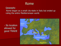 Roman World Takes Shape