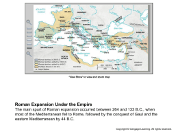 Roman Expansion During the Republic