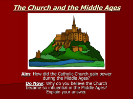 The Church and the Middle Ages